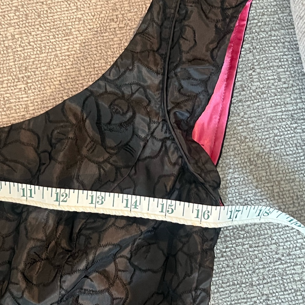 Betsey Johnson Vintage Y2K Black Evening Dress with Pink Lining - Picture 14 of 15